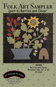 #2206 Folk Art Sampler-Berries and Clover