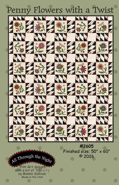 2605 Penny Flowers with a Twist