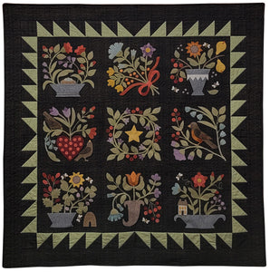 KB2205 Folk Art Sampler A Bird in the Bush