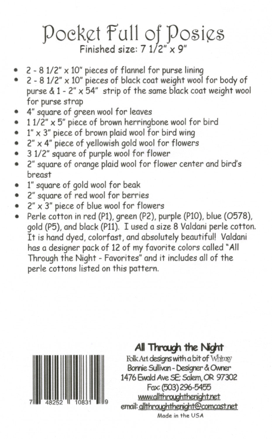 1418 Pocket Full of Posies All Through The Night, LLC.