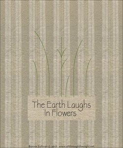 F1725 - The Earth Laughs In Flowers (May) Preprinted Fabric