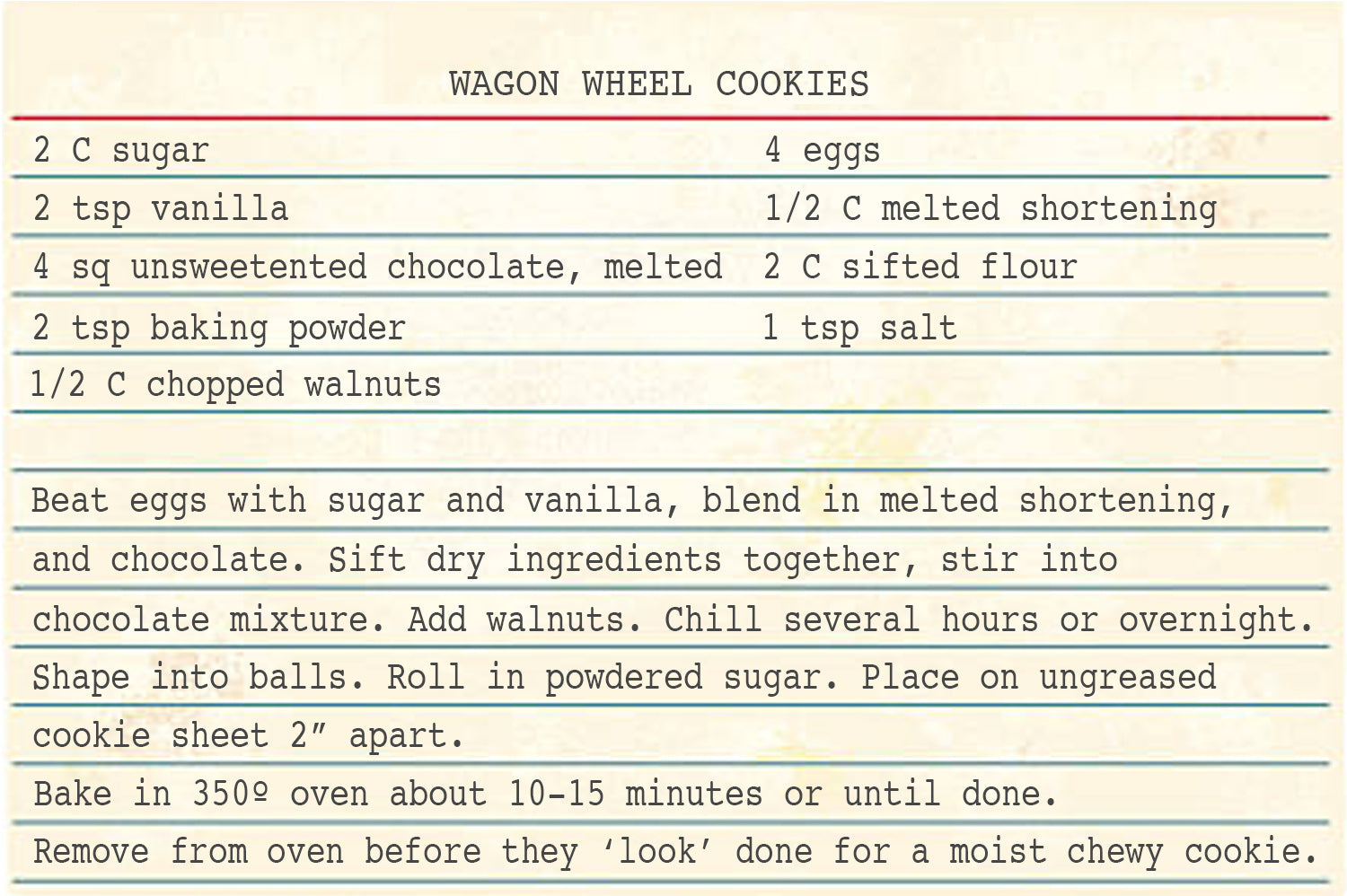 Wagon Wheel Cookies