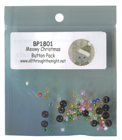 BP1801 - Meowy Christmas Button Pack