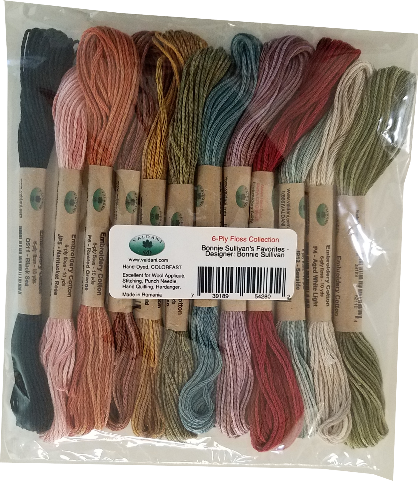 Valdani 6 Strand Embroidery Floss Variegated: JP10 - Cape Cod